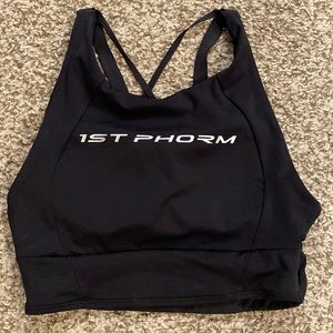 1st Phorm Black Sports Bra Top - XS